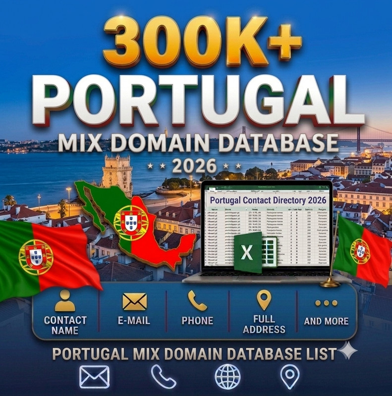 300K PORTUGAL Email Database list 2026 | Contact Leads (Digital Download) gallery