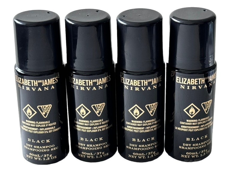 Nirvana Black by Elizabeth And James Dry Shampoo 4 X 1.4 oz New 4 Pcs