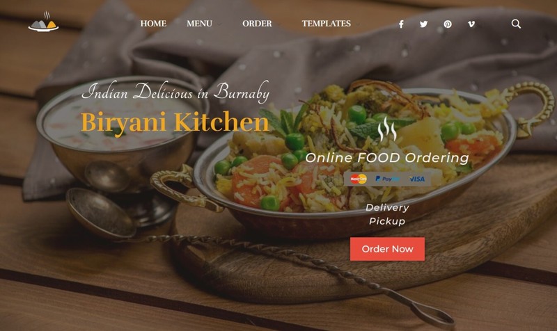 Working Website Template with Online Ordering System gallery