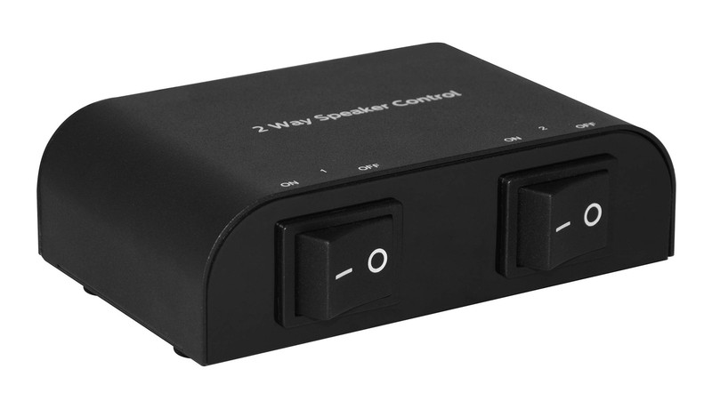 XtremPro 61049 1x2 Way Speaker Switch Selector Black