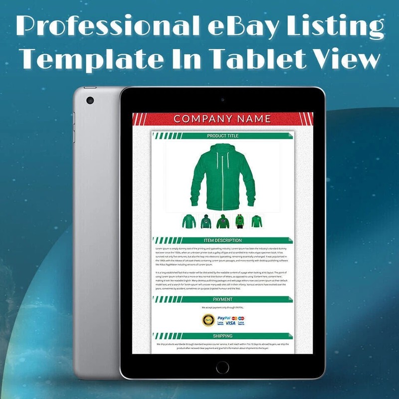 eBay Templates, Auction Mobile Responsive html Templates 2026 Ready for Cloths gallery
