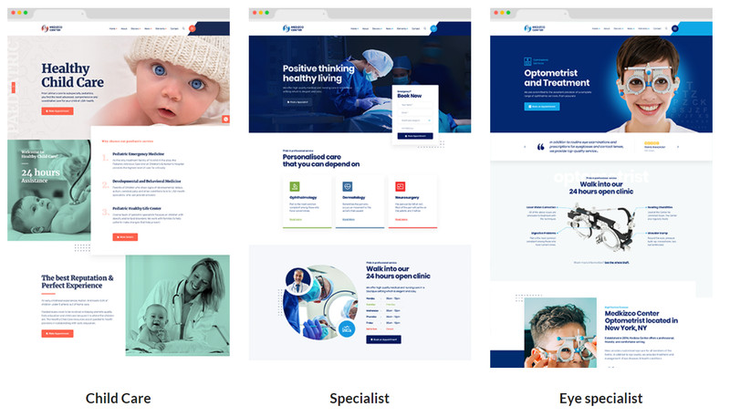 Medical, Dental HEALTH CARE CLINIC WEB SITE DESIGN Pages Free Domain Hosting SSL gallery
