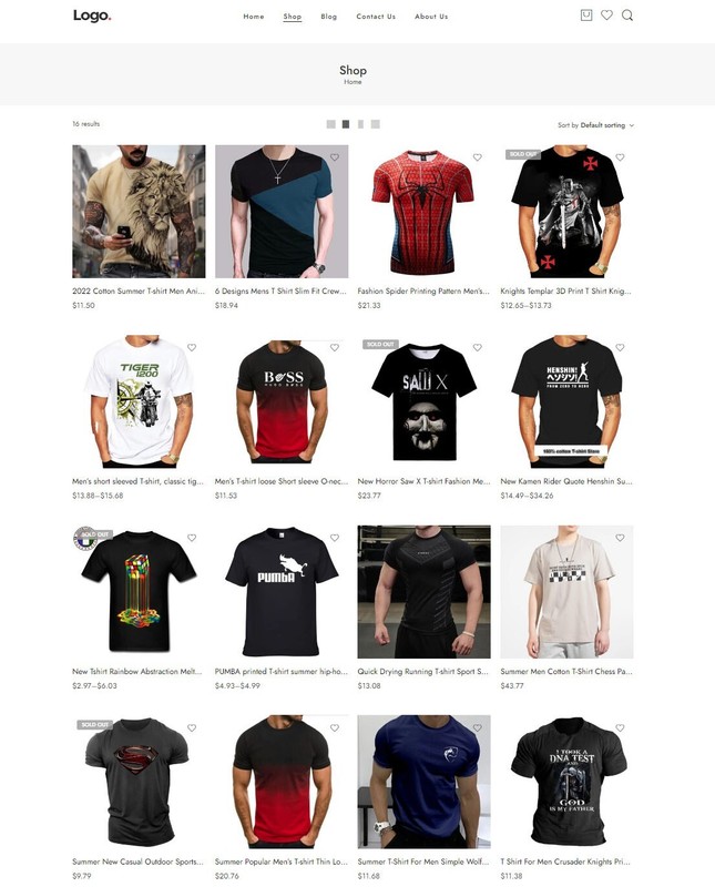 Dropshipping Website E-commerce Affiliate, Free Hosting+ Products, T-Shirts gallery