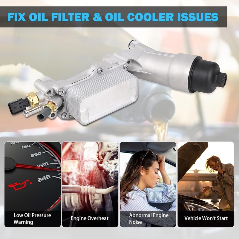 Oil Filter Housing Kit for 3.6L 2011-2023 Dodge Jeep Ram Replace 926-876 gallery