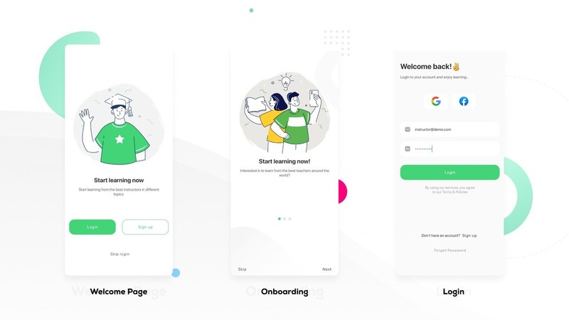 Boost LMS Flutter Mobile App | Android & iOS | Learning Management System gallery