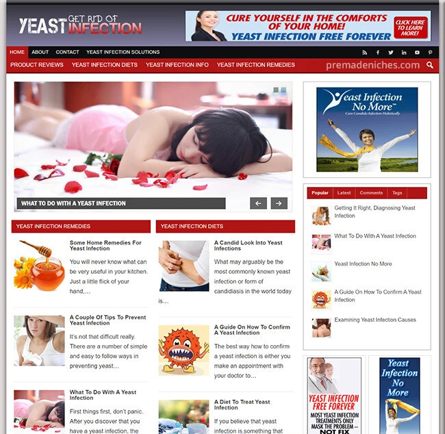 Colorful Yeast Infection Premade Blog You Need to Get