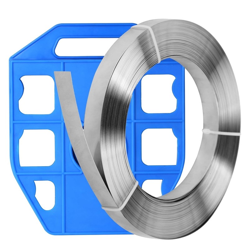 304 Stainless Steel Strapping Band 1/2″ x 95′ Heavy Duty Packing Tensioner Strap