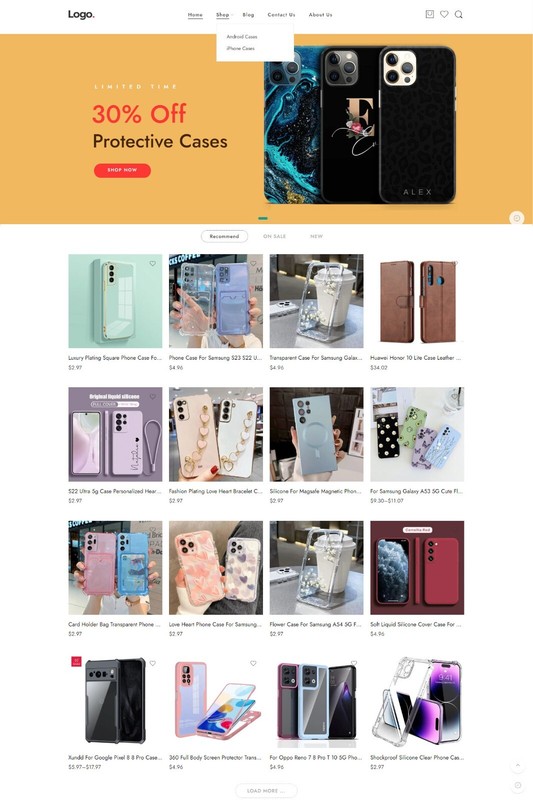 Dropshipping Website Ecommerce Business Affiliate, Products, Phone Cases