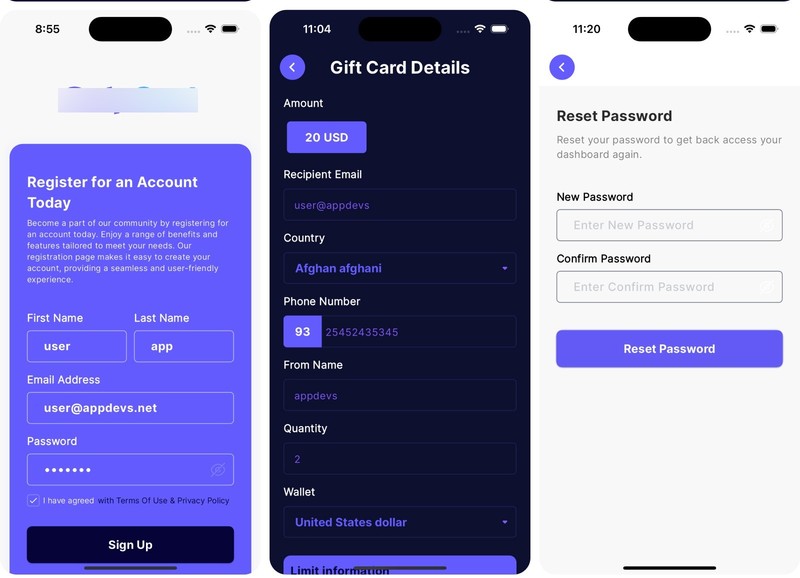 CardVault - Virtual Card Full Solution Flutter App | Android + iOS | Web + Admin gallery