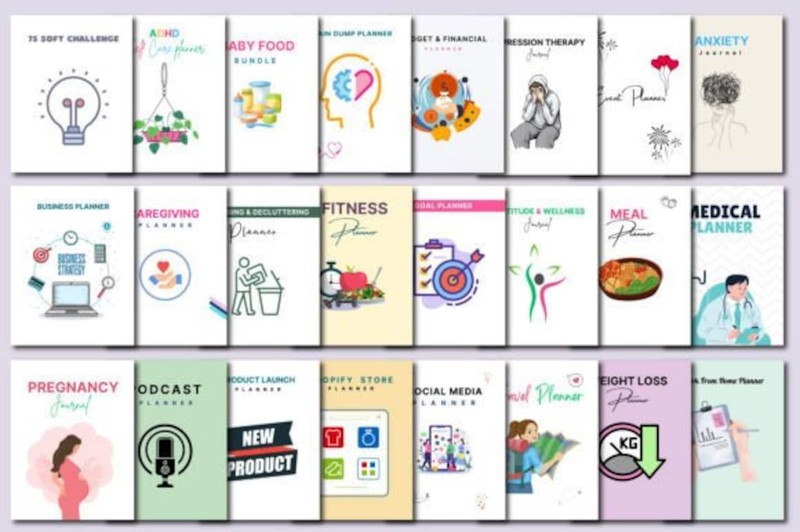 50 Editable Canva Planners Template gallery