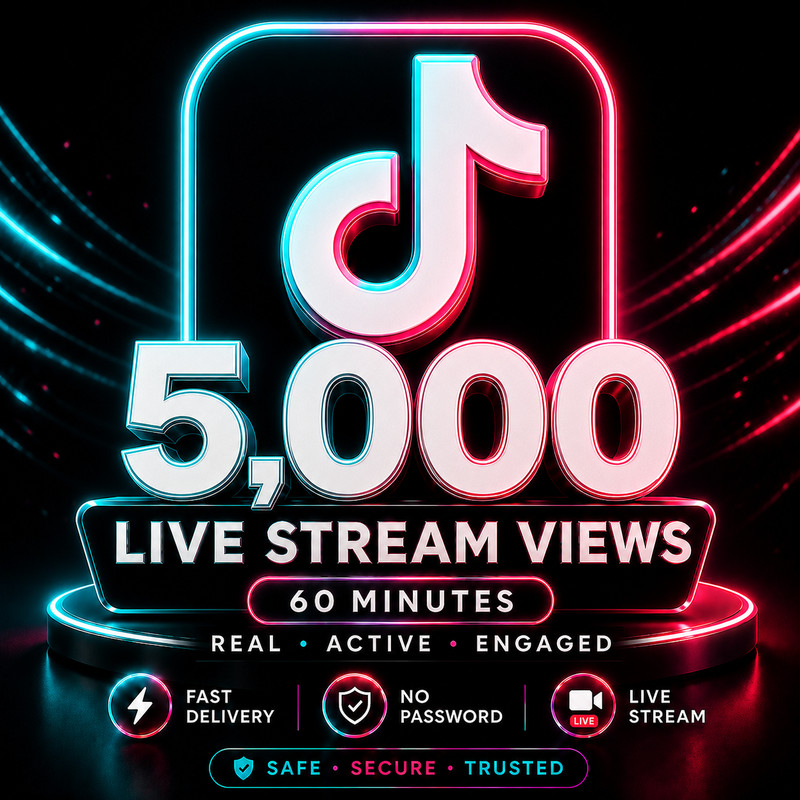 5000 Live Stream Viewers – 60 Minutes