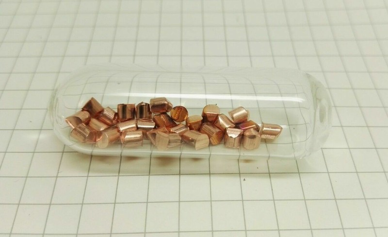 pure copper granules 4N Cu≥99.99% 10g with argon glass bottle
