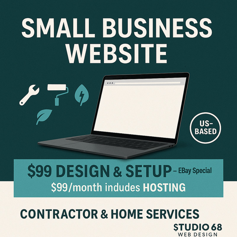 Contractor Website – $99 Design & Setup – US-Based – Hosting SEO Updates gallery