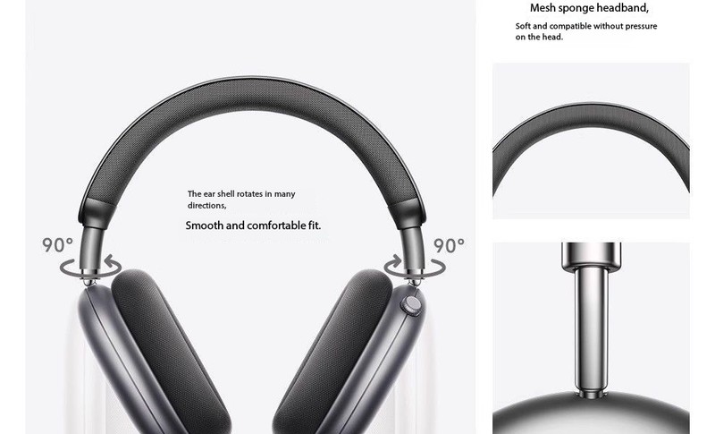 Pincun F8Pro Over-Ear Wireless Bluetooth Headphones, Suitable for Apple gallery