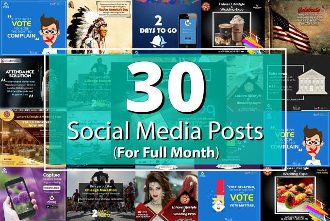 social media management marketing 30 custom posts and free scheduler software