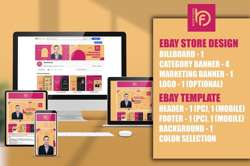 Custom eBay Template for Ski Store & Branding – Mobile-Friendly Design Included gallery