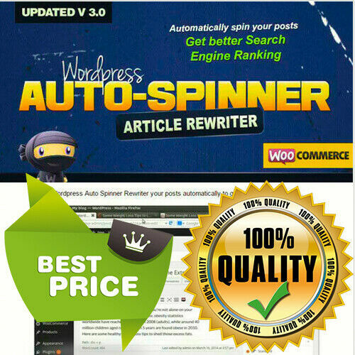 WordPress Auto Spinner V 3.20.0 Articles Post Rewriter Plugin Theme Blog GPL