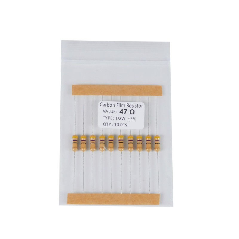 150 Values 1500 Pieces Resistor Kit 1 Ohm-10M Ohm, 1/2W 5% Carbon Film Resist... gallery