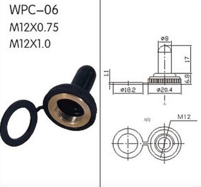 10pc Toggle Switch Heavy Duty 20A/125V DPST On-Off w/Waterproof Boot gallery