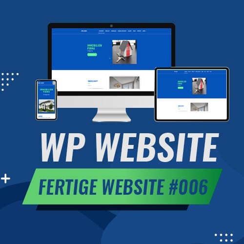 WordPress-fertige Website – Homepage Website | Immobilien | Makler Template #006
