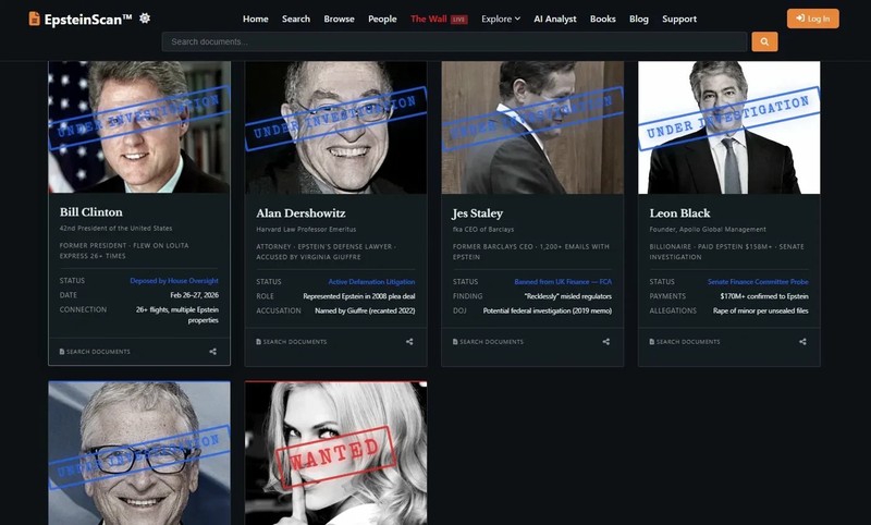 For Sale: EpsteinScan.org - 1.4M Document Search Engine Website | 441K+ Visitors gallery