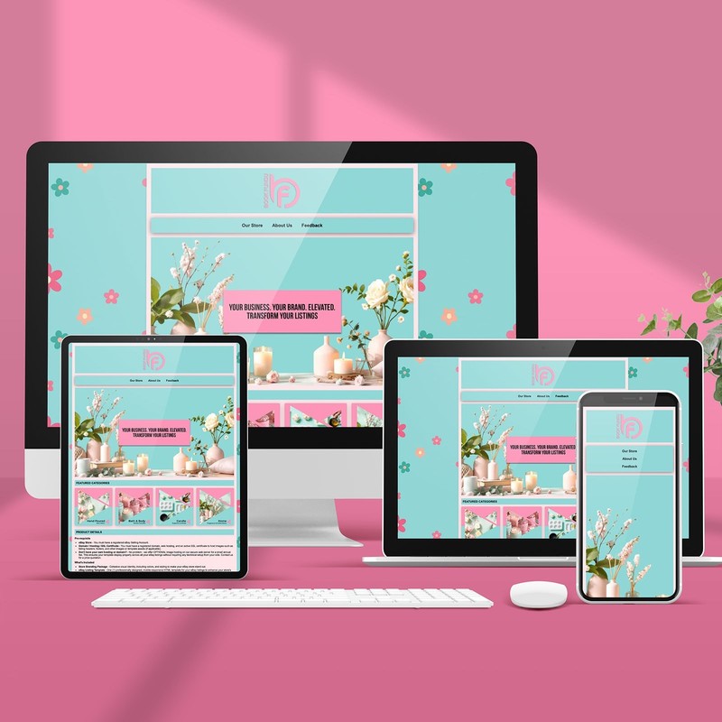eBay Store Branding for Bath & Body / Home Fragrance Sellers | One-Time Purchase
