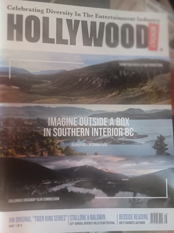 Hollywood Monthly Magazine Cover + 4-page Editorial Los Angeles Distribution