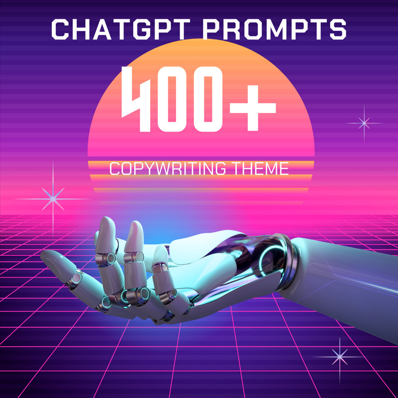 400+ ChatGPT Prompts Copywriting in Englisch mit PLR Rechte
