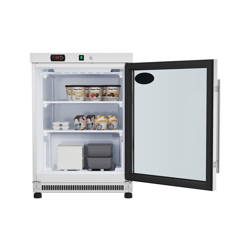 KoolMore 24 in. Commercial Manual Defrost Countertop Display Freezer in White... gallery