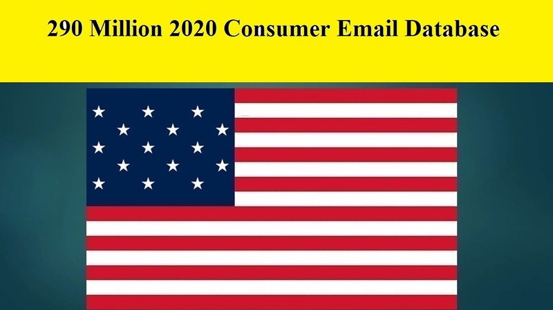 290 Million 2020 USA Consumer Email Database Sales Leads list Marketing
