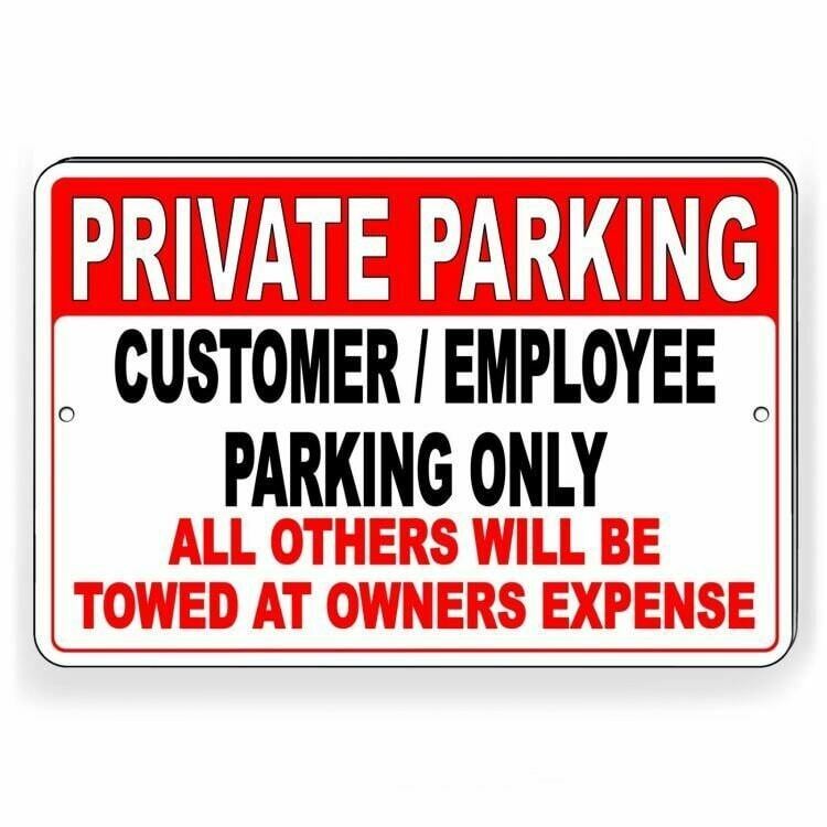 Private Parking Customers Employees Only Others Towed Sign / Decal / Spk001