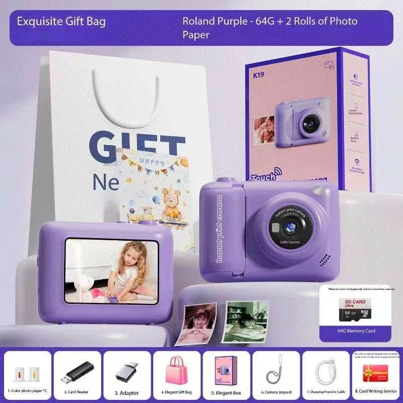 Saika Meng instant camera can take photos and print digital color images