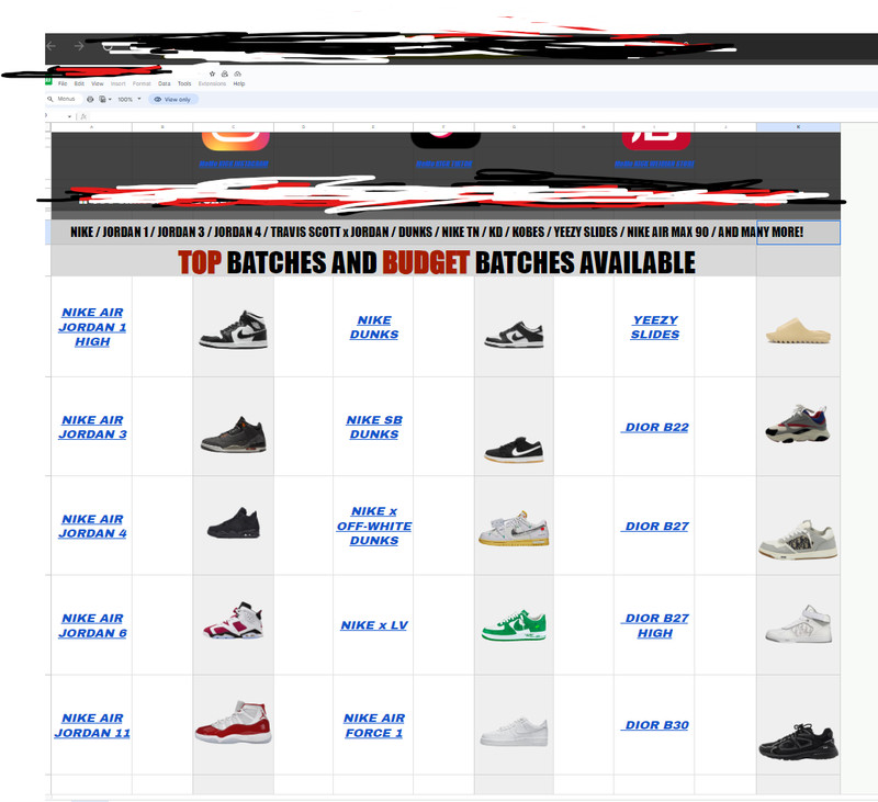 website with shoe reps 1600+ Nike,Luvition and more