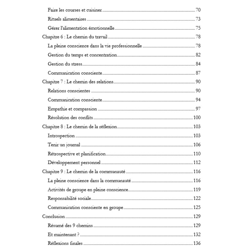 Les 9 chemins de la pleine conscience 32k mots e-book PLR exclusif gallery