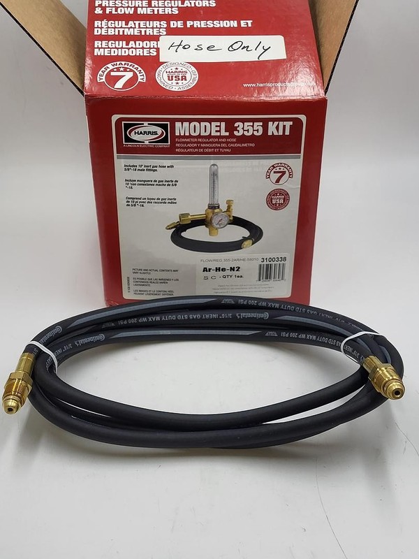 Harris (Continental brand) 10′ 3/16″ inert gas hose ONLY *New in box* 200 PSI