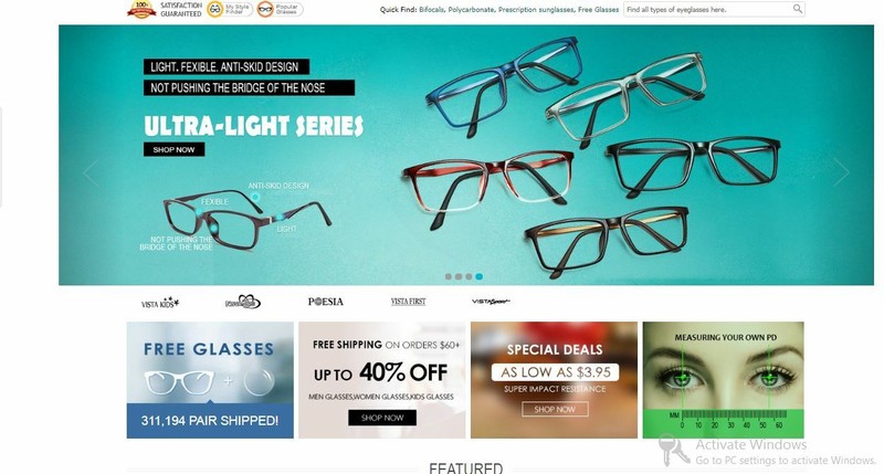 eyeglasses Website domain name www.finestglasses.com