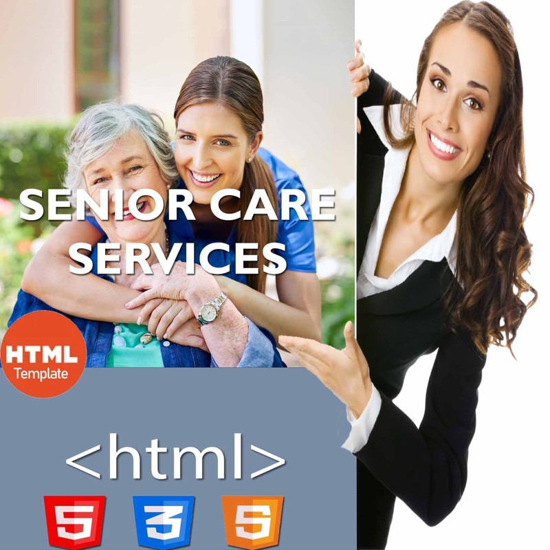 SENIOR CARE SERVICES | Full HTML Website Template- Senior Care Center website