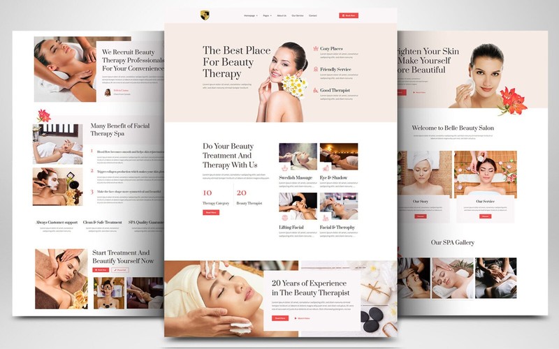 CUSTOM PROFESSIONAL WEBSITE FOR BEAUTY COSMETICS WELLNESS BRANDS WORDPRESS gallery