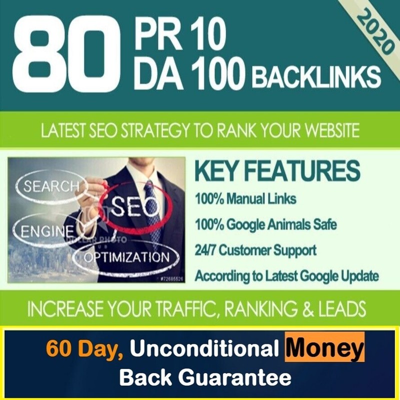 80 Unique DA90+ PR9 Backlinks + EDU Authority Backlinks
