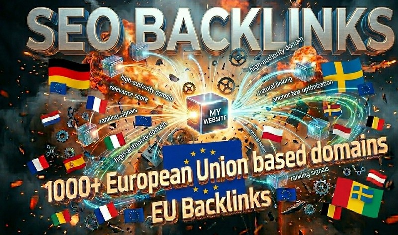 1000+ European Union based domains EU backlinks
