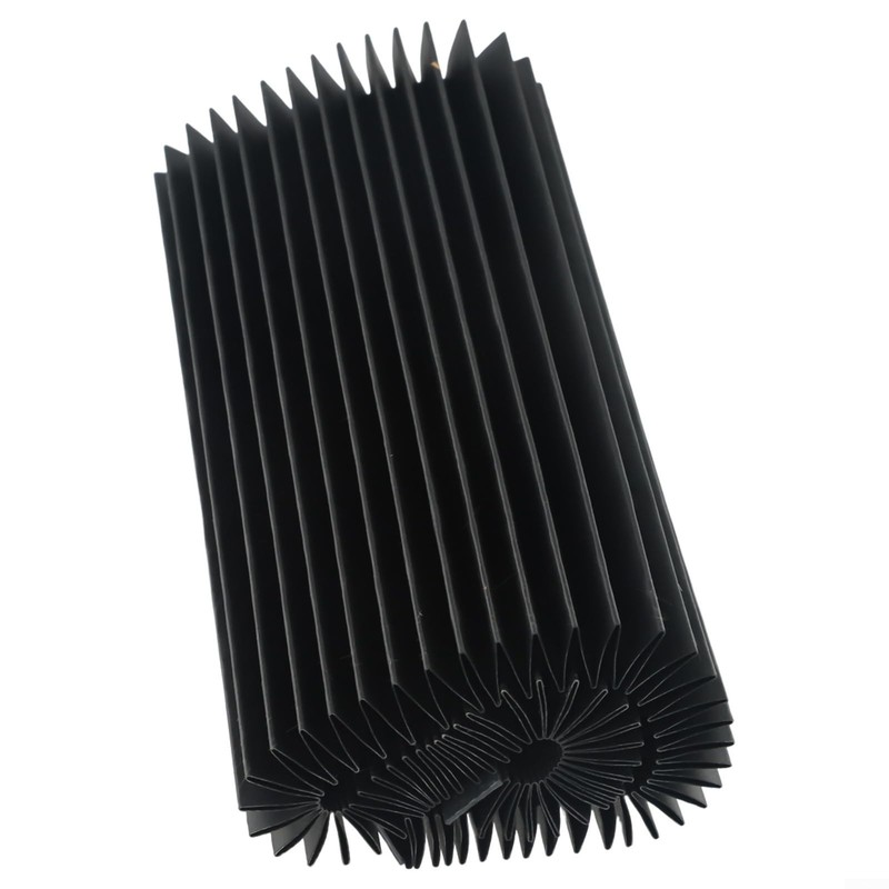 Flexible Black Accordion Bellows Cover for CNC Milling Machine Protection 200mm gallery