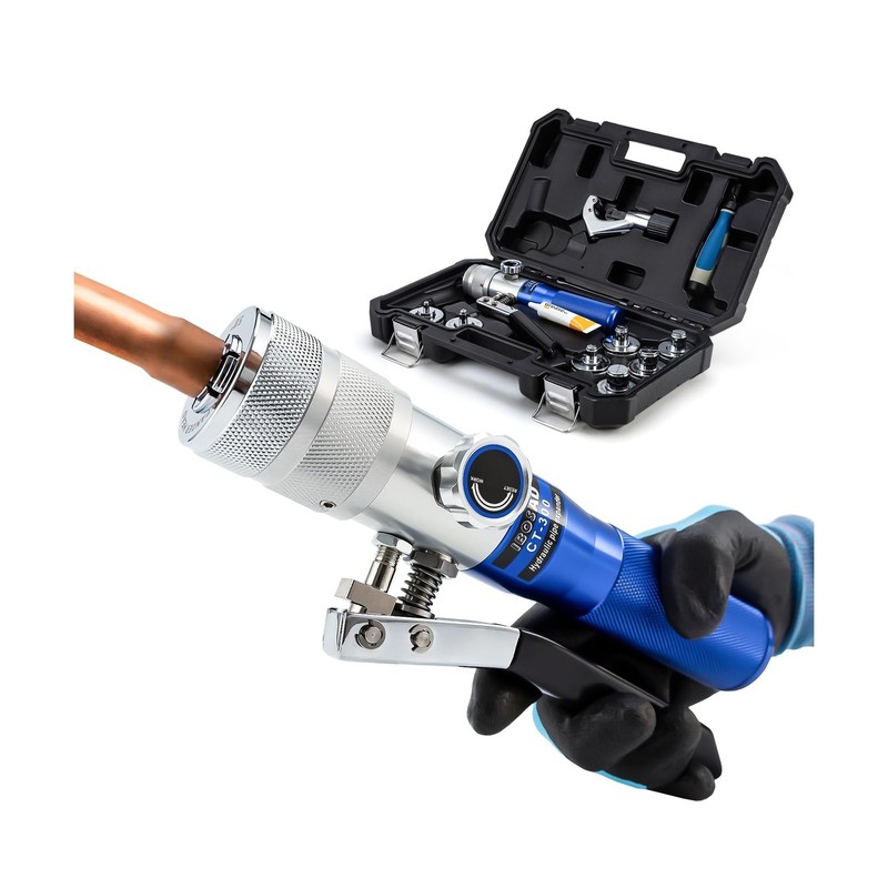 HVAC Hydraulic SWAGING tool kit for copper tubing Expanding 3/8 inch to 1-1/8…