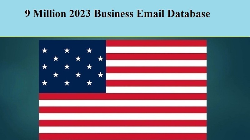 9 Million 2023 USA Business B2B Email Database Sales Leads list Marketing