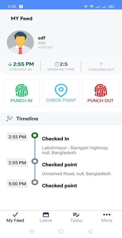Employee Attendance Tracker EMS | Employee Android + iOS App | React Native gallery