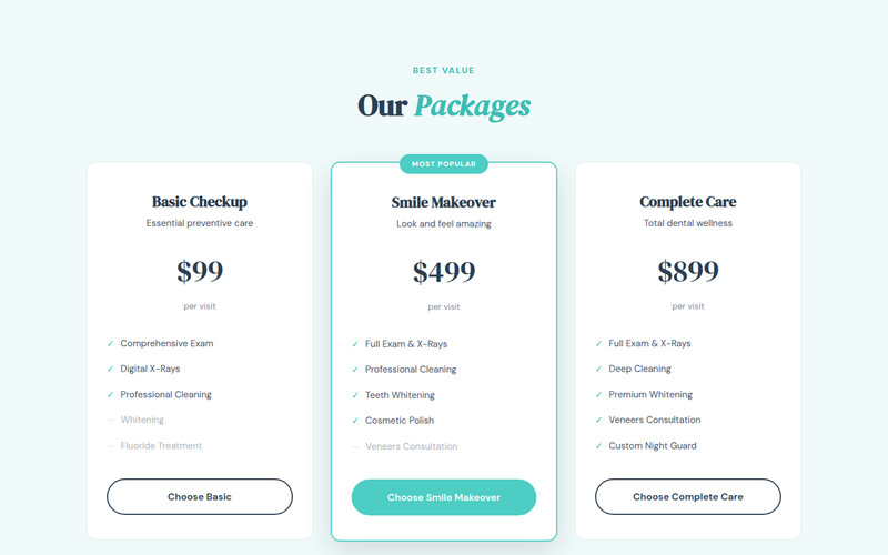 Dental Clinic Website - Professional HTML Landing Page - Medical - Responsive gallery