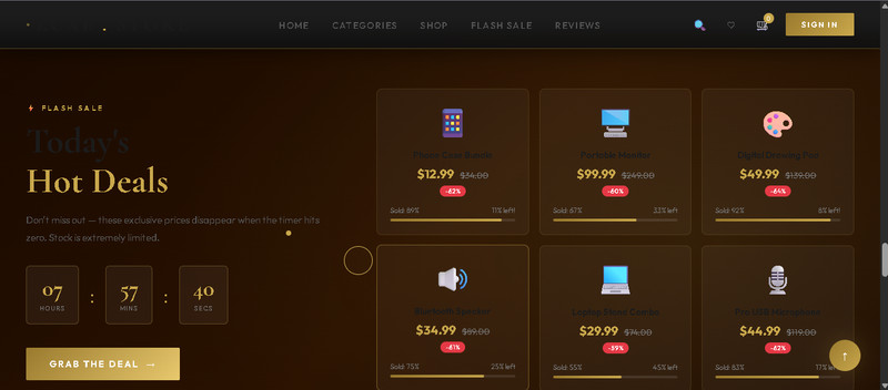 Responsive Ecommerce Dropshipping Store With Modern Design (Light Theme) gallery