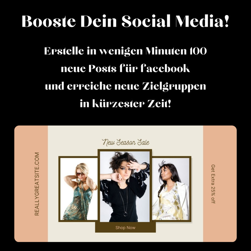 100 Facebook templates "fashion & fashion" for your social media presence gallery