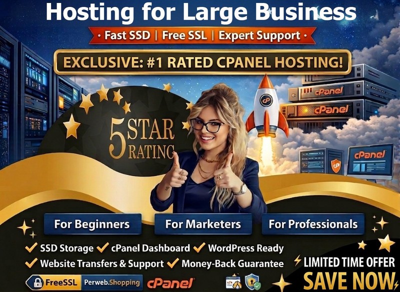 Hosting for Large Business – 💼 Premium SSD, Unlimited Sites | Just $14.99/Year! gallery